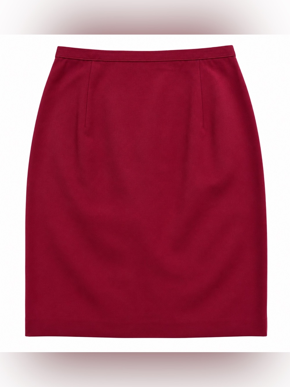 Ann Taylor Vintage 100% Wool Women's Pencil Skirt in Burgundy 6